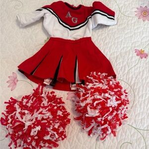 Vintage American Girl Doll Cheerleading Outfit w/ Pom Poms – Retired